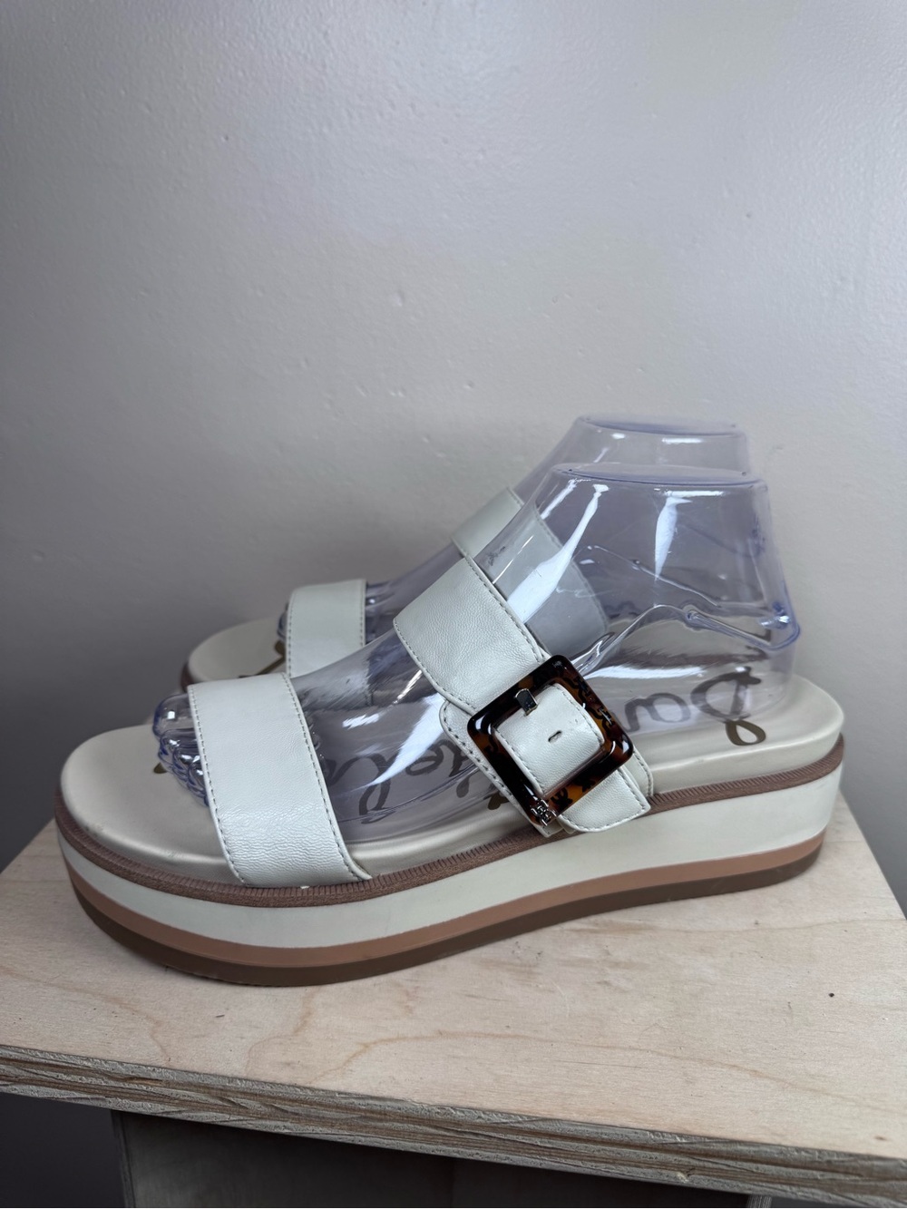 Sam Edelman Augustine platform sandals Tortoiseshell Buckle 8.5